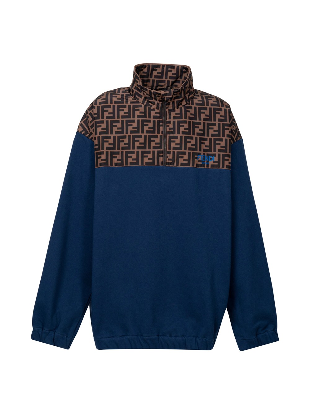 Shop Fendi Ff Sweater In Blue