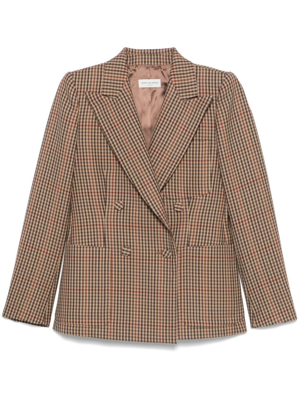 Shop Dries Van Noten Beaume Jacket In Brown