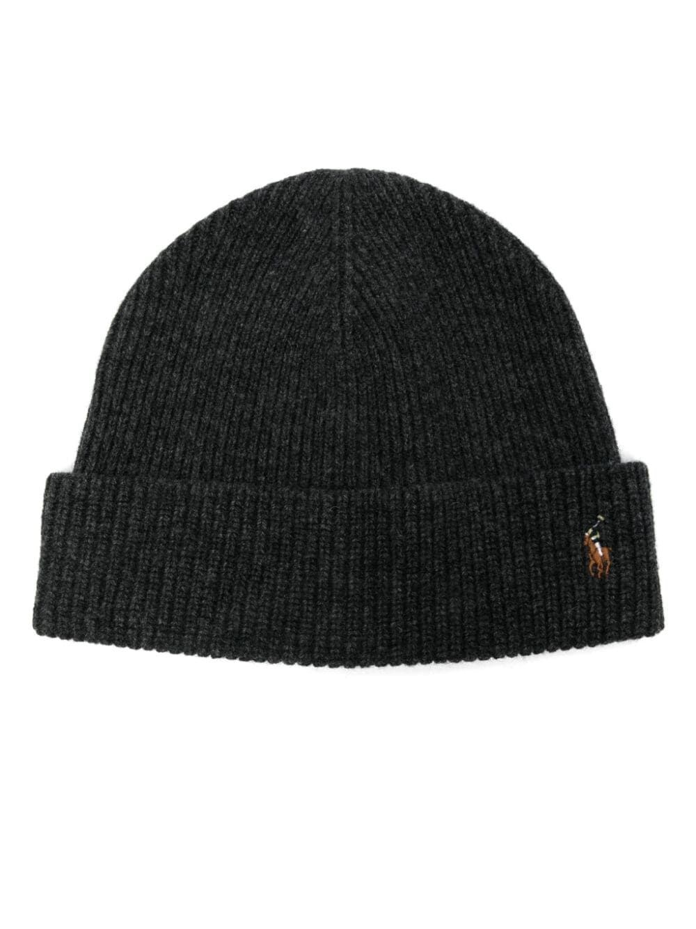 Shop Polo Ralph Lauren Signature Pony Wool-blend Beanie In Grey