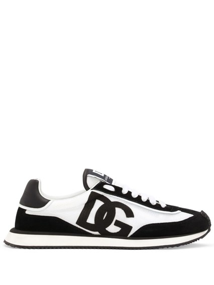 Dolce & gabbana スエード&メッシュ dg クッションスニーカー