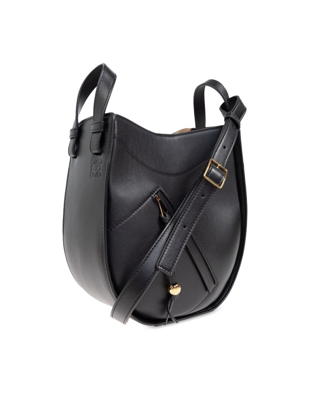 Loewe Hammock slice bag in shiny calfskin available on Monti