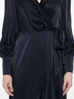 関送込◆ZIMMERMANN◆シルクラップミディドレス Zimmermann ラップシルクミディドレス available on Monti