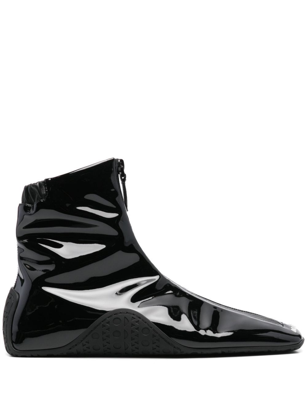 Alaïa Alaia Women La Sneaker In Stretch Patent Fabric In Black