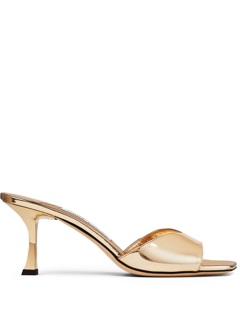 Jimmy Choo Women Metallic Leather Sky 70 Sandals In Metallic