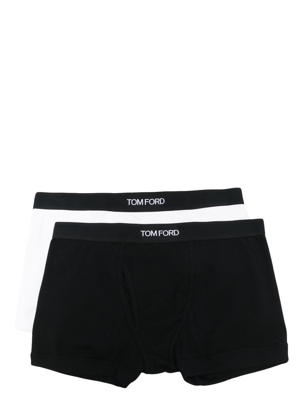 Tom Ford Men's Multi Set Of 2 Logo-Waistband Cotton Boxer Briefs