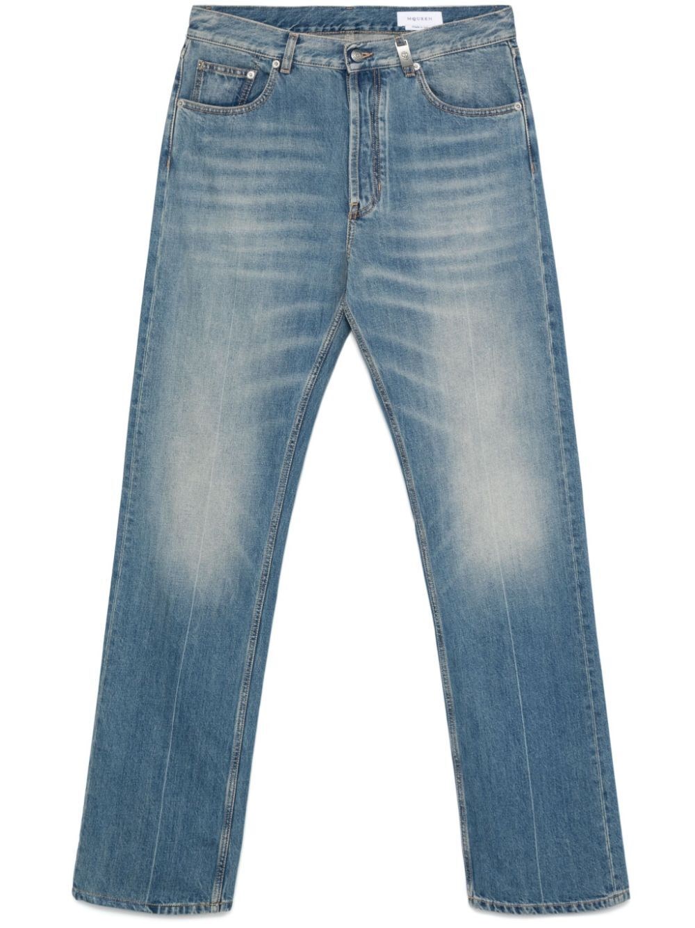 Alexander McQueen ストレートデニム Alexander mcqueen メタルスカルプラークストレートレッグ