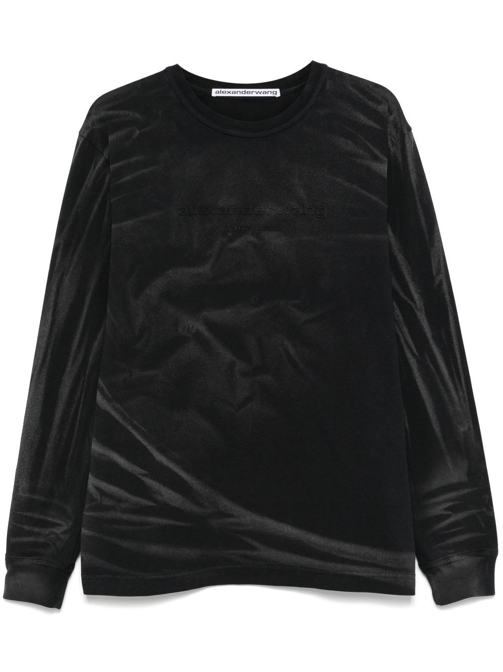 ALEXANDER WANG CREASE WASH LONG SLEEVED T-SHIRT
