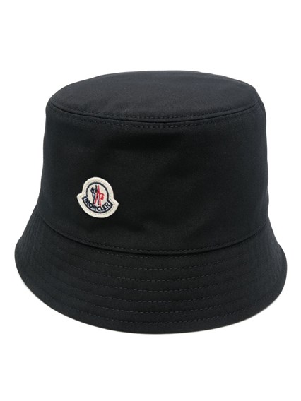 ハット MONCLER SS25 Cotton bucket hat (K10933B00025 999) Moncler Moncler Cotton Bucket Hat | baltini | REVERSIBLE