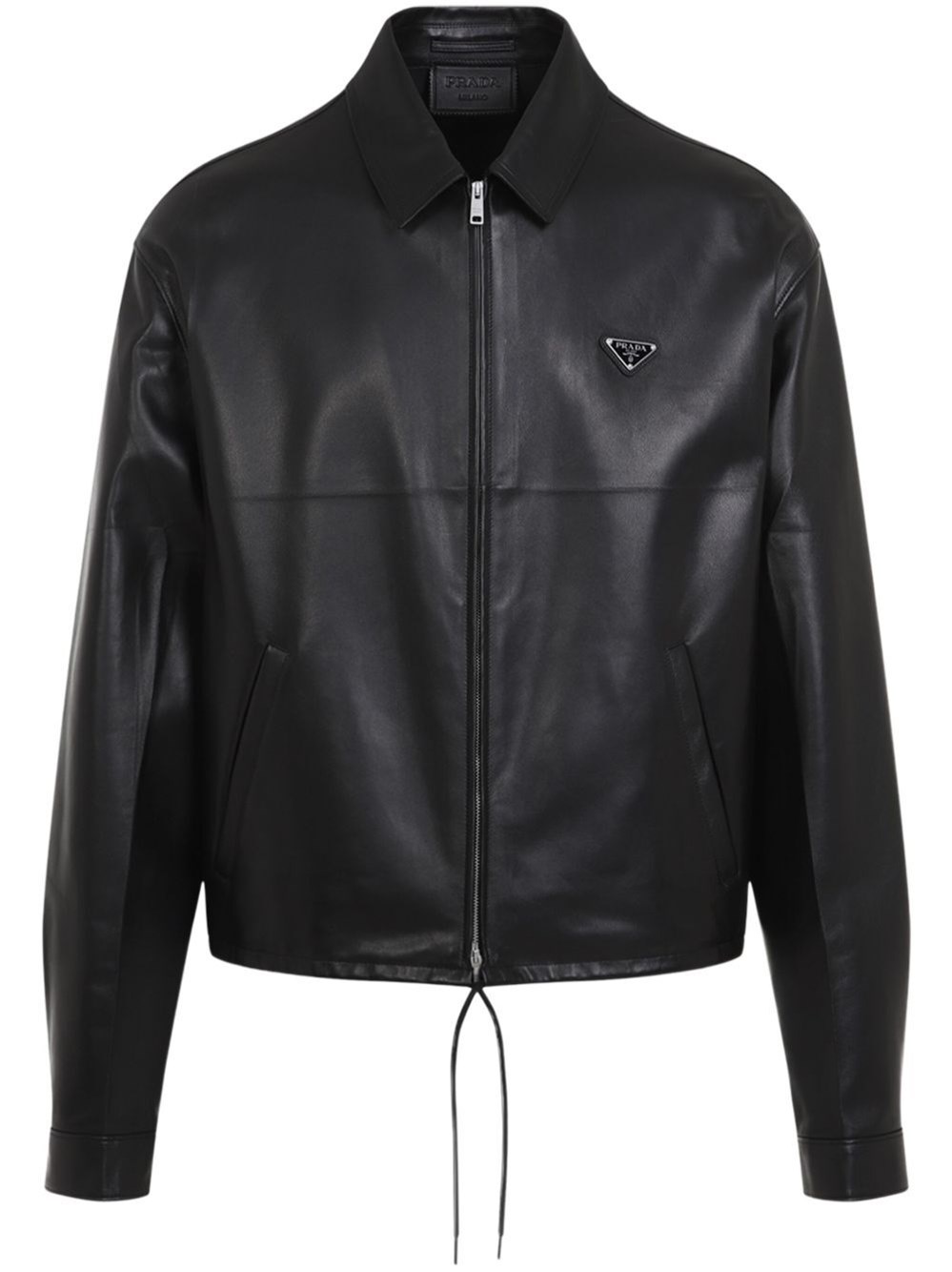 ジャケット・アウター PRADA 2006s single zip up leather jacket Prada Leather Jacket | Saks Fifth Avenue