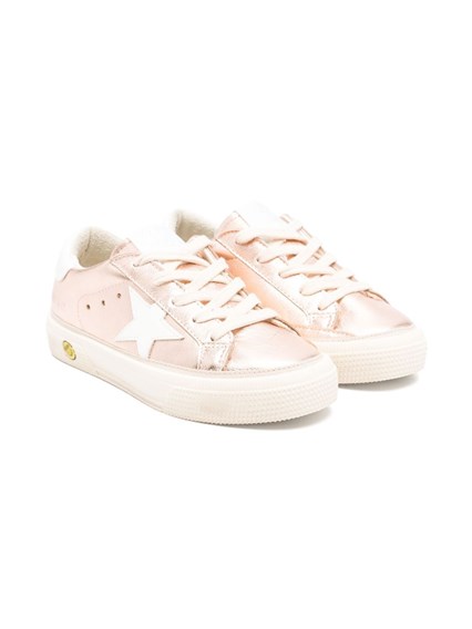 Golden goose kids 白ナッパレザーの may スニーカー available