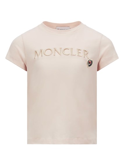 モンクレール   キッズ　トップス Moncler kids ロゴ刺繍入りコットンtシャツ available on Monti