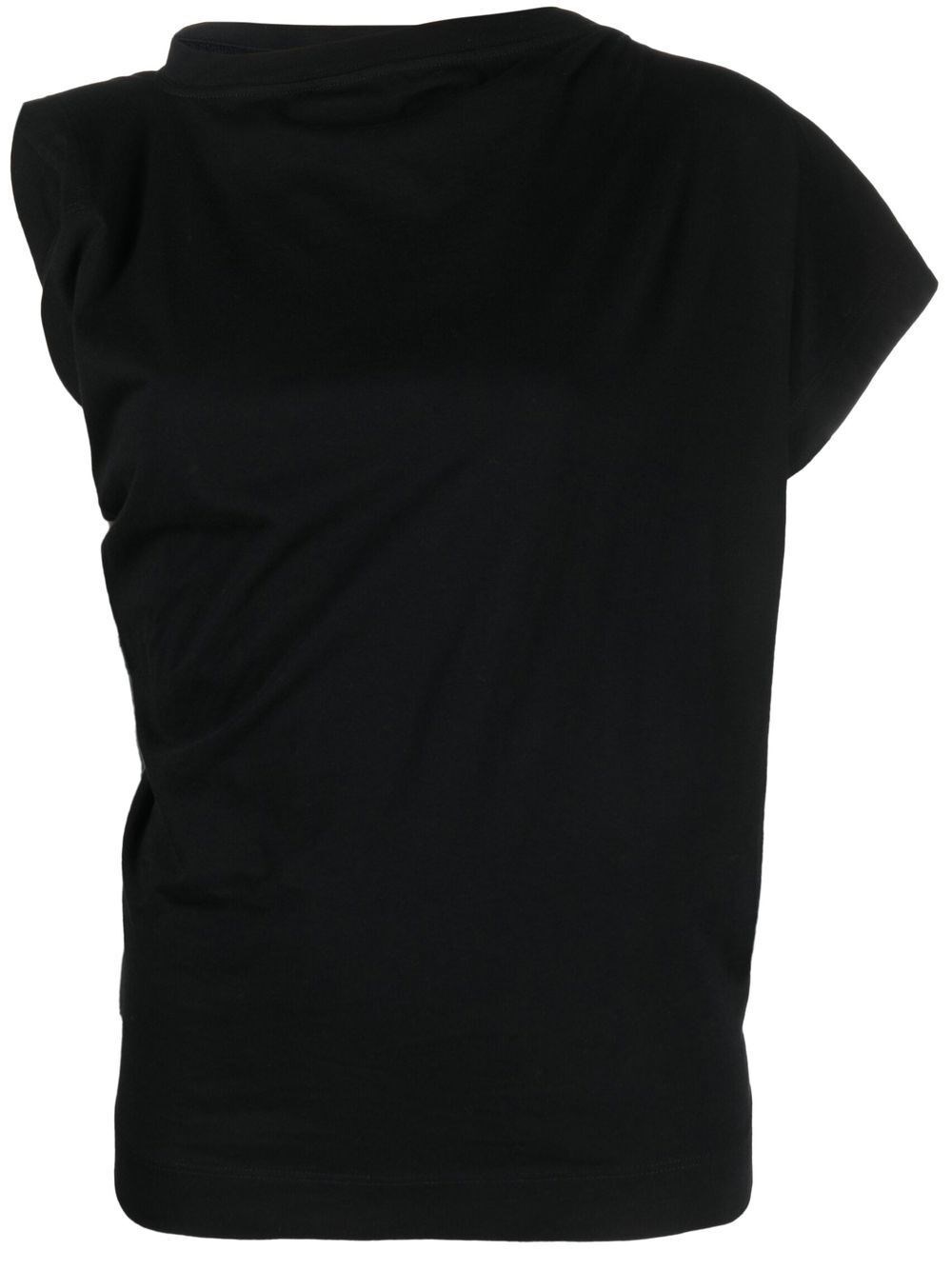 Vivienne Westwood Draped Detailing On Cap Sleeves In Black