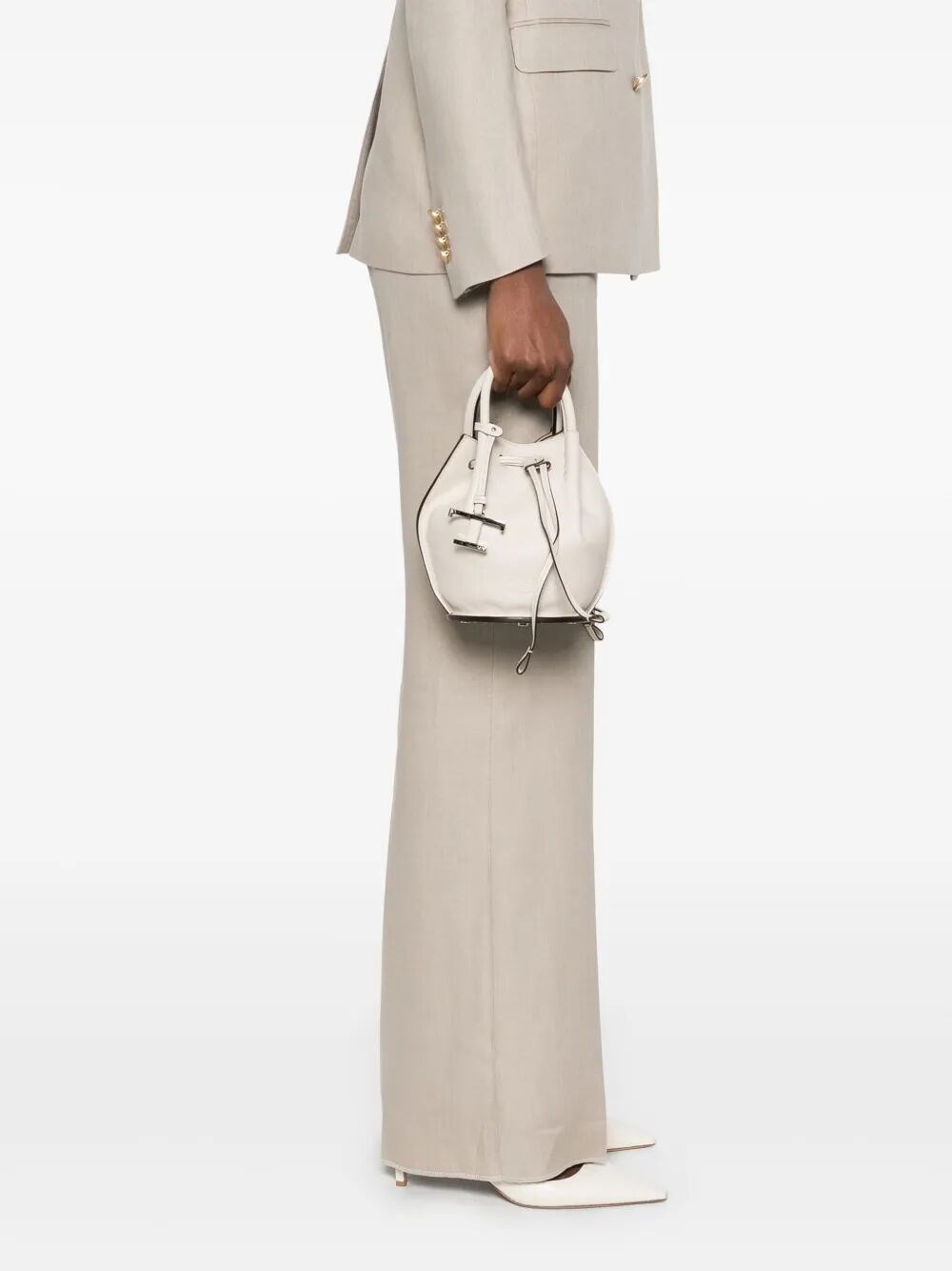 【TOD‘S】ロゴチャームレザーミニバッグ Tod`s ロゴチャームレザーミニバケットバッグ available on