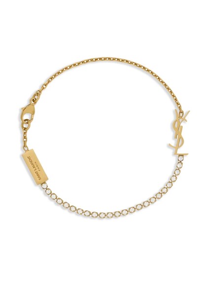Saint laurent 金属製カッサンドルyslブローチ available on