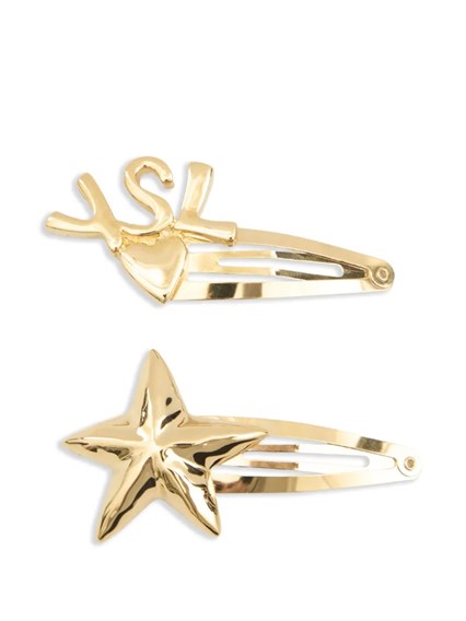 金属製カッサンドルYSLブローチ Saint laurent 金属製カッサンドルyslブローチ available on