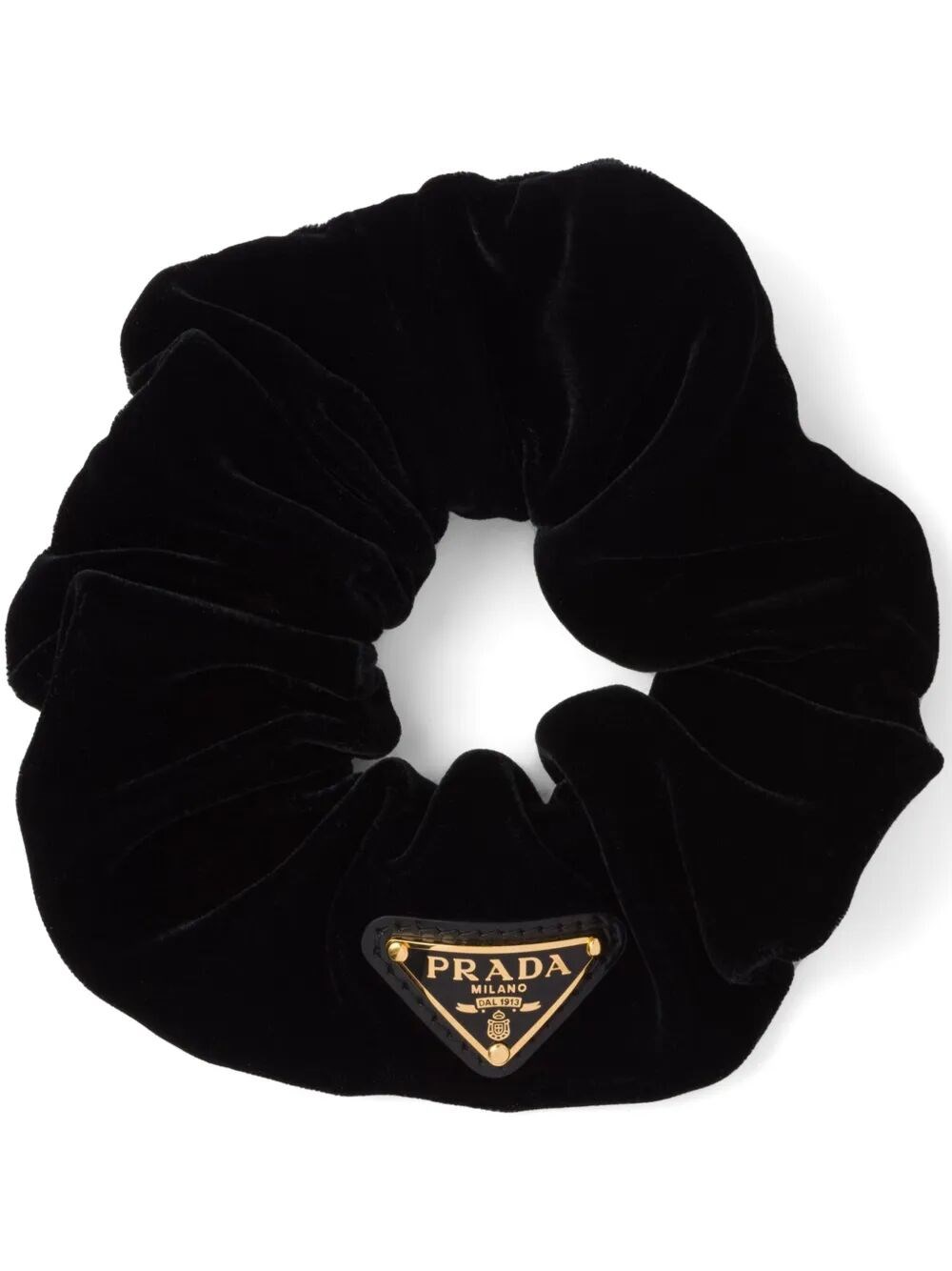Prada Velvet Scrunchie In Black