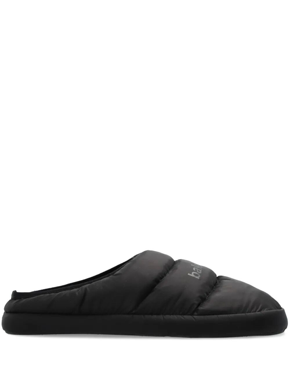 Balenciaga Polyamide And Fleece Alaska Slipper Shoes In Black