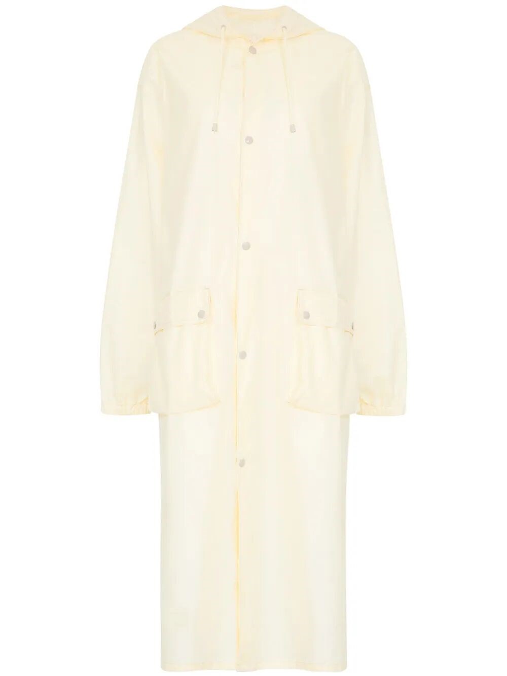 Maison Margiela Maison Martin Margiela Women Rubberized Cotton Caban Coat In Nude & Neutrals
