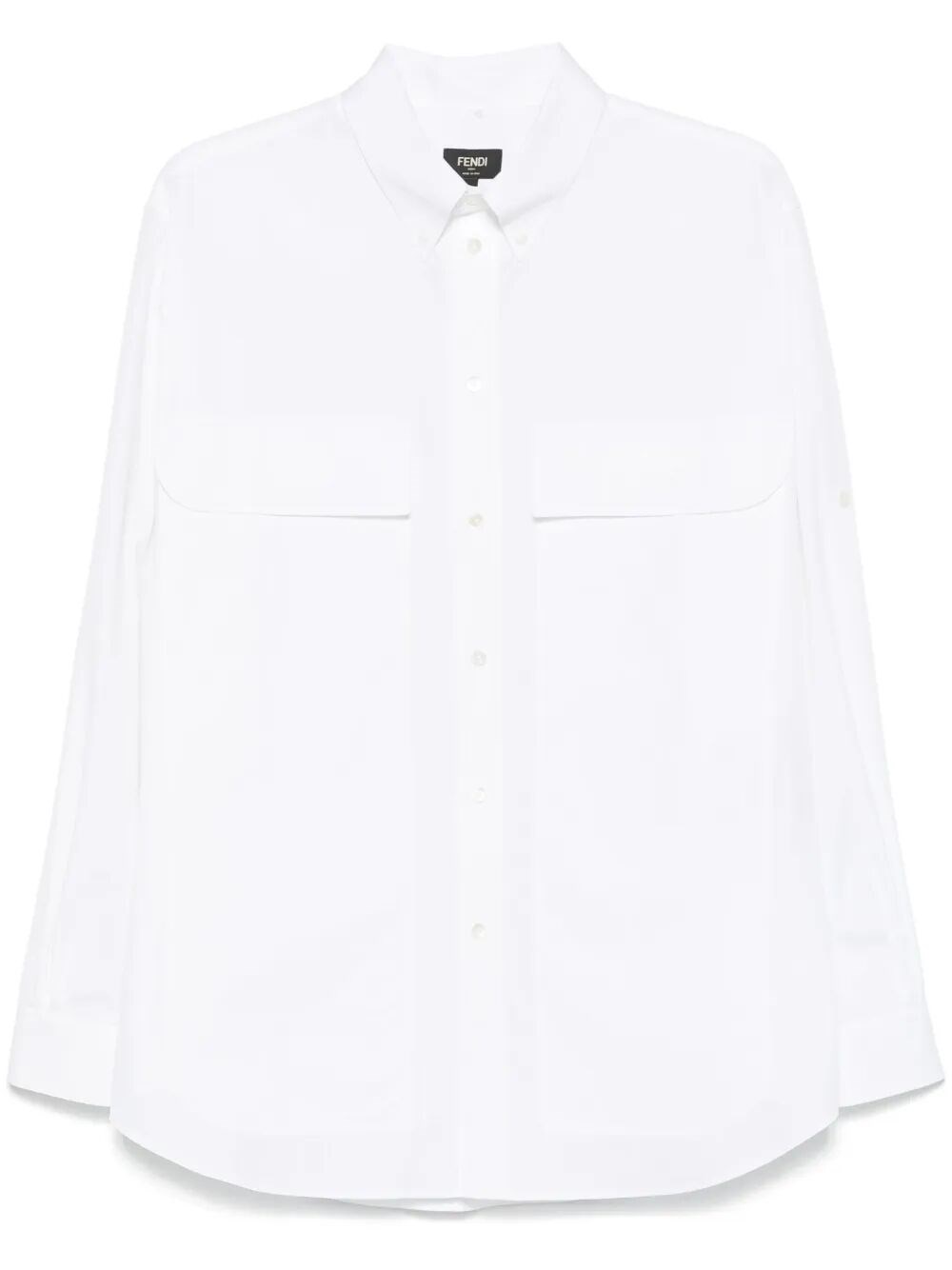 Fendi Cotton Shirt In White