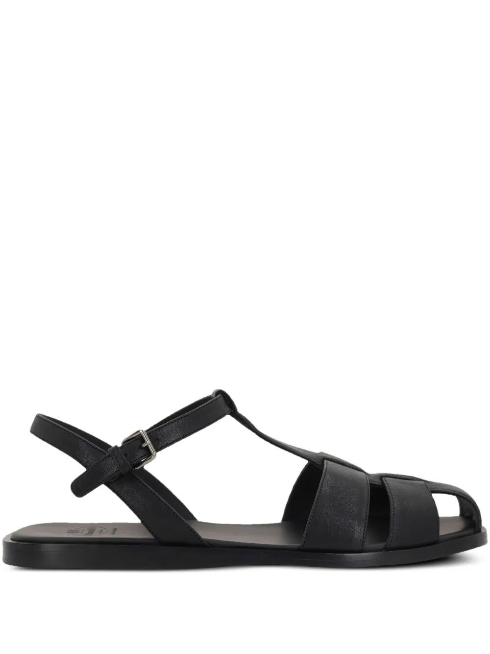 Church's Odyssey Nappa Leather T-strap Sandals Shoes In Black