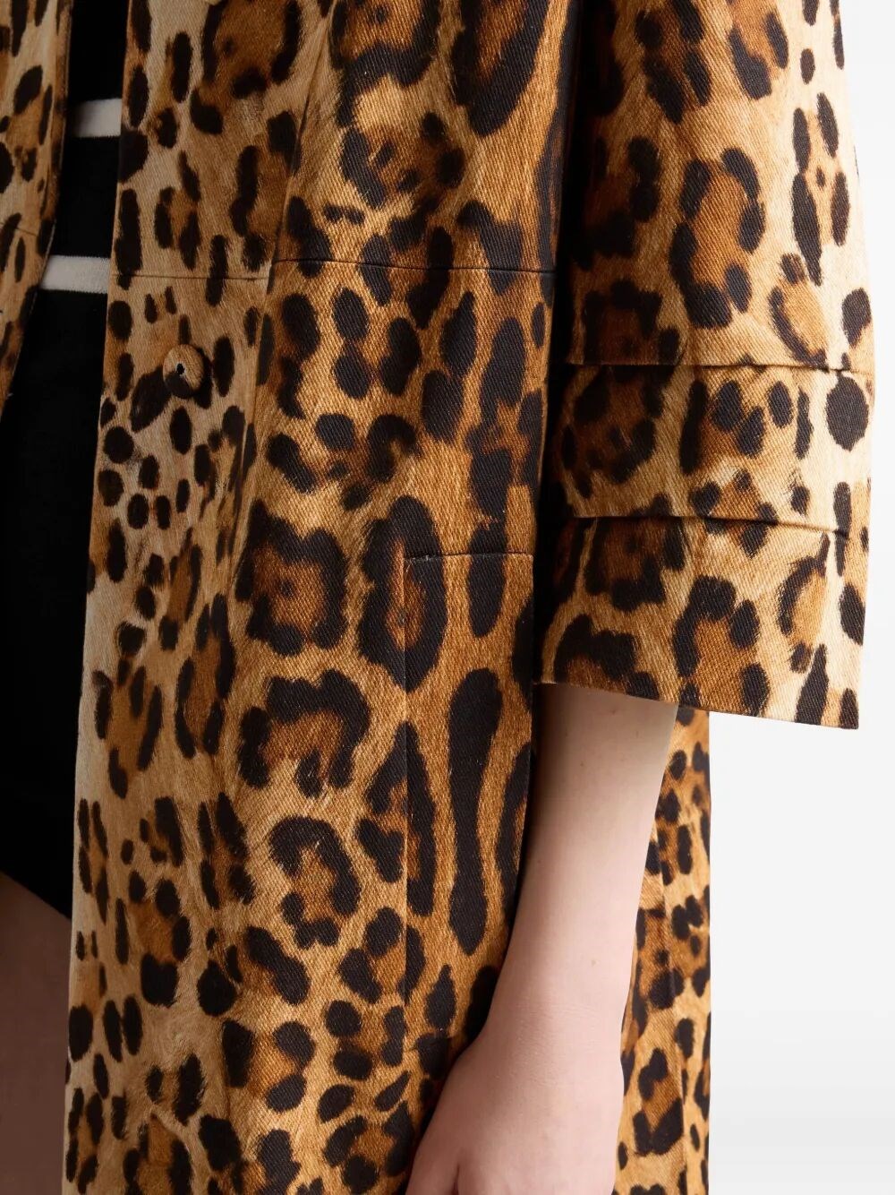 ＊PRADA＊ シングルブレスト アニマルプリント ドリルコート Prada シングルブレストアニマルプリントドリルコート available