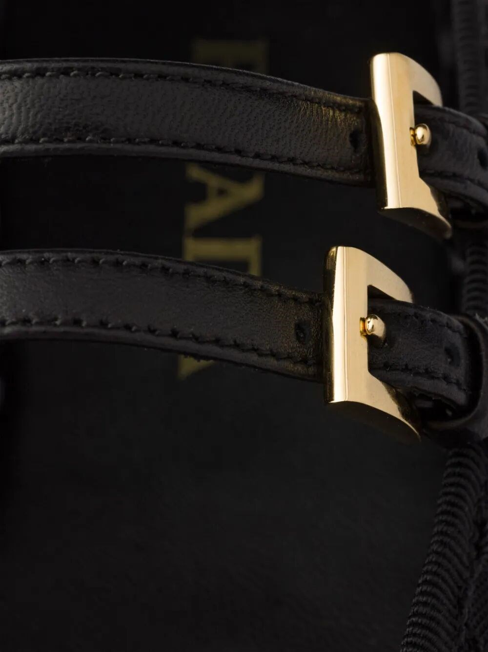 注目の新作♪【PRADA】メッシュファブリック バレリーナ ブラック メッシュファブリック バレリーナ | PRADA