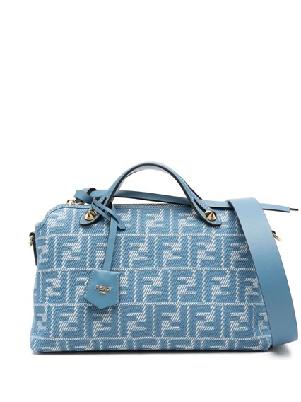 Fendi デニム効果ffジャガードウォレットonチェーンバゲット