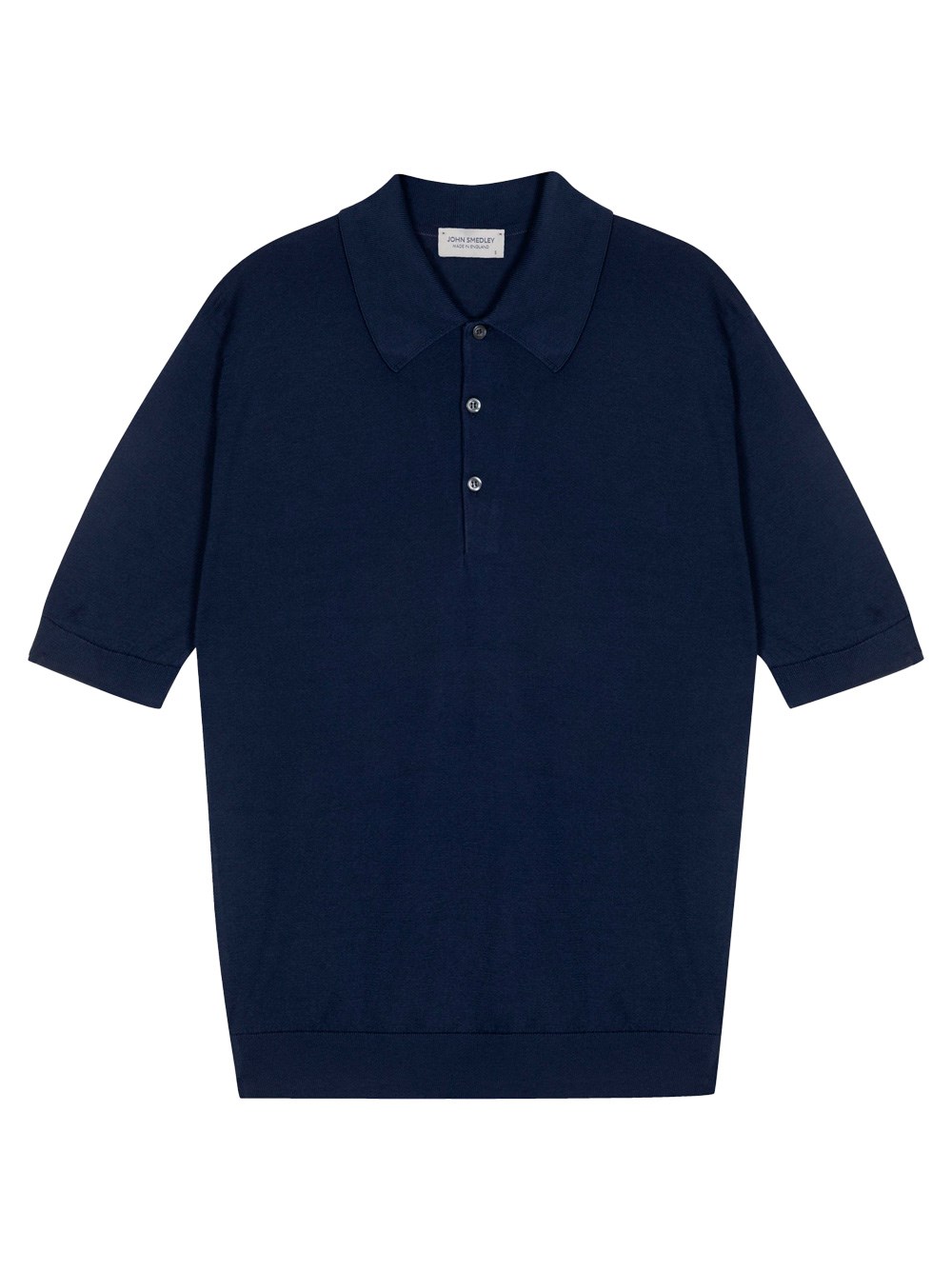 John Smedley Isis Fine Knit Cotton Polo Shirt Clothing In Blue