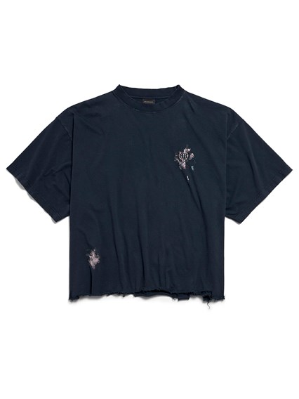 Tシャツ・カットソー FENDI SS25 3D 'Fendi Roma' T-shirt (FS9715ASNI F1RX9) Fendi 3d fendi roma cropped t-shirt available on Monti