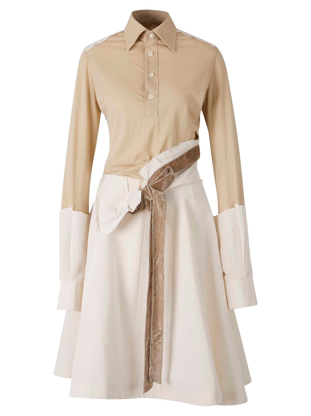Maison Margiela Work-in-progress Midi Shirt-dress Clothing
