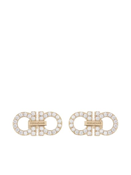 Ferragamo Four gancini clip on earrings available on Monti