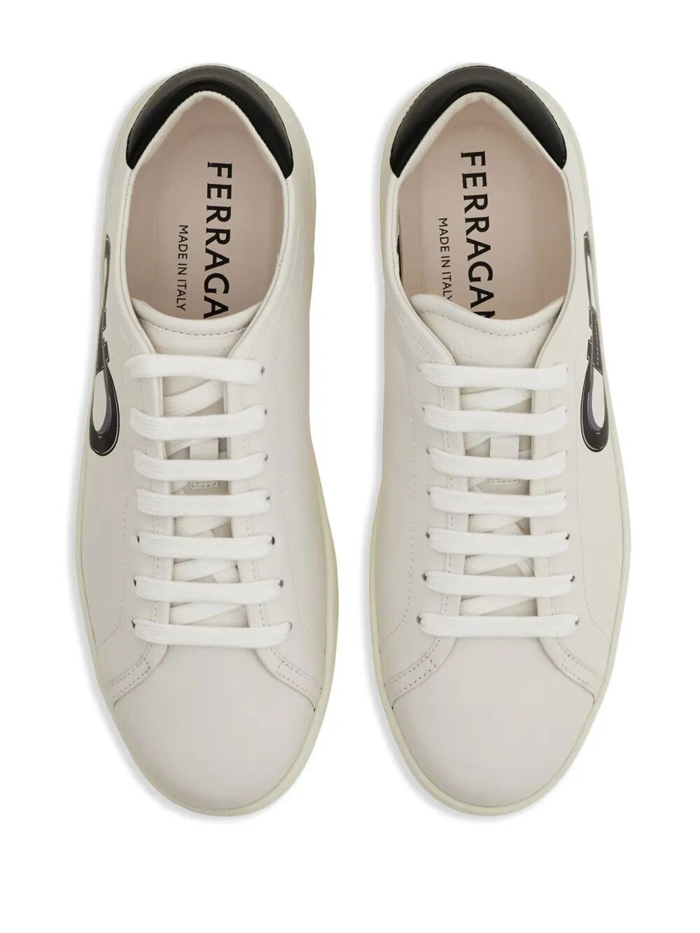 スニーカー Ferragamo Double Gancini Sneaker Salvatore Ferragamo Double Gancini Sneaker White 0747634