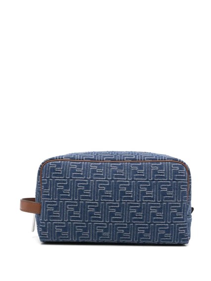 デニム効果FFジャガードロールミニバッグ Fendi デニム効果ffジャガードロールミニバッグ available on