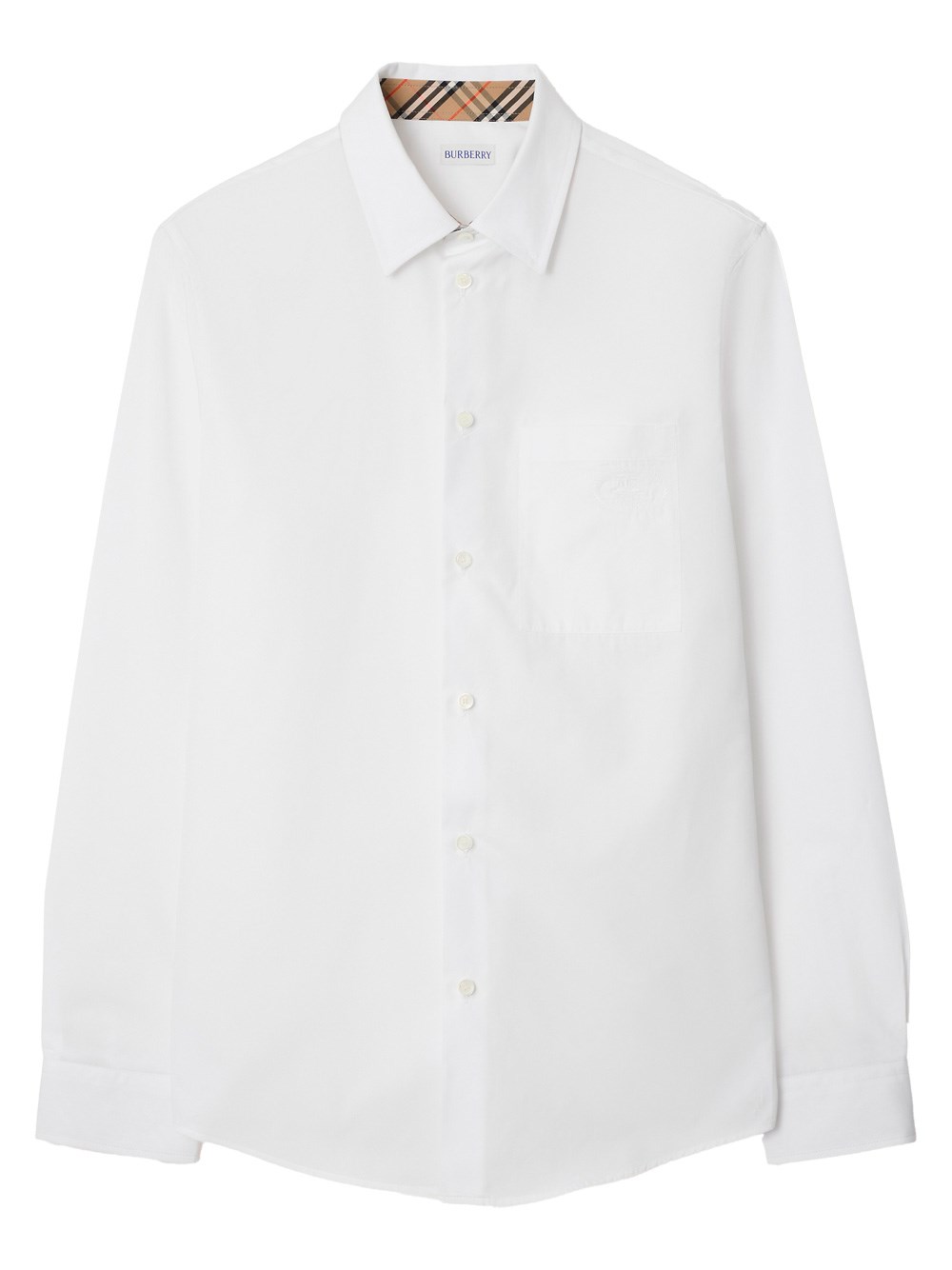 Burberry Cotton Poplin Shirt Buttoned Cuffs