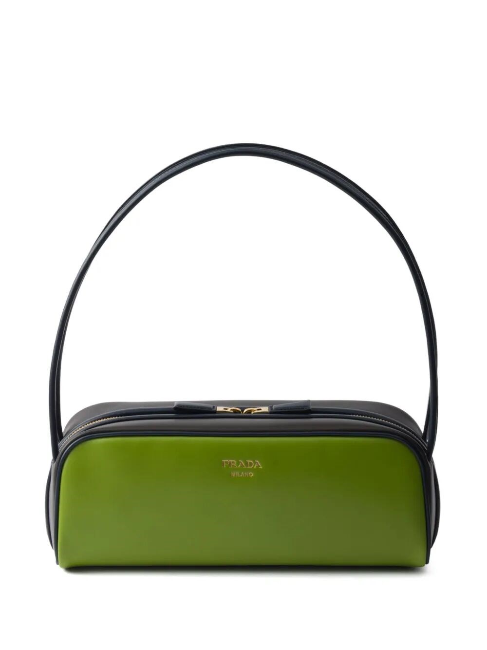 Prada Borsa A Spalla In Pelle Verde Donna