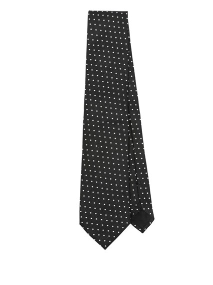 Tom ford Micro dot on weave silk tie available on Monti