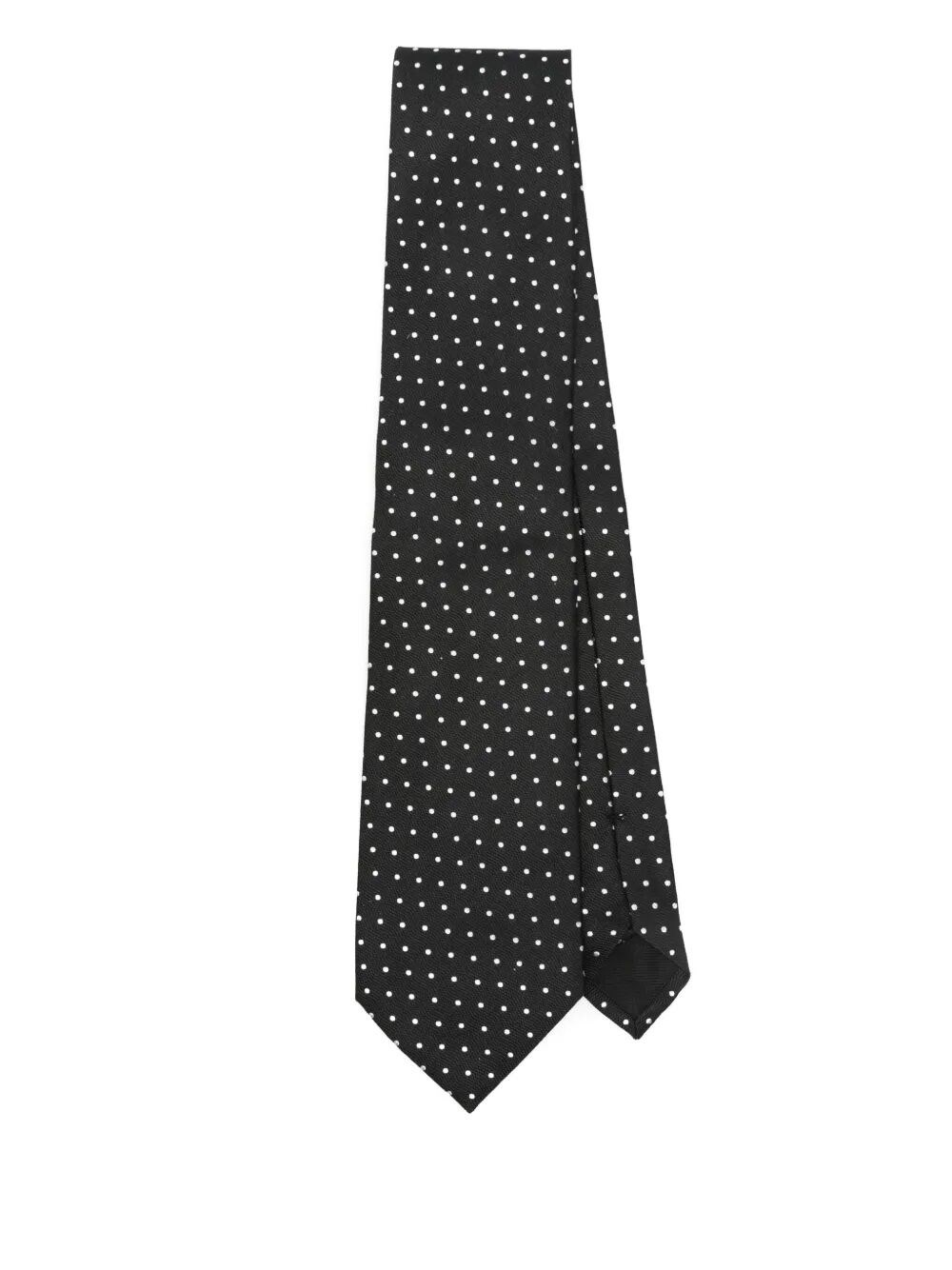 Tom Ford Micro Dot On Weave Silk Tie Accessories