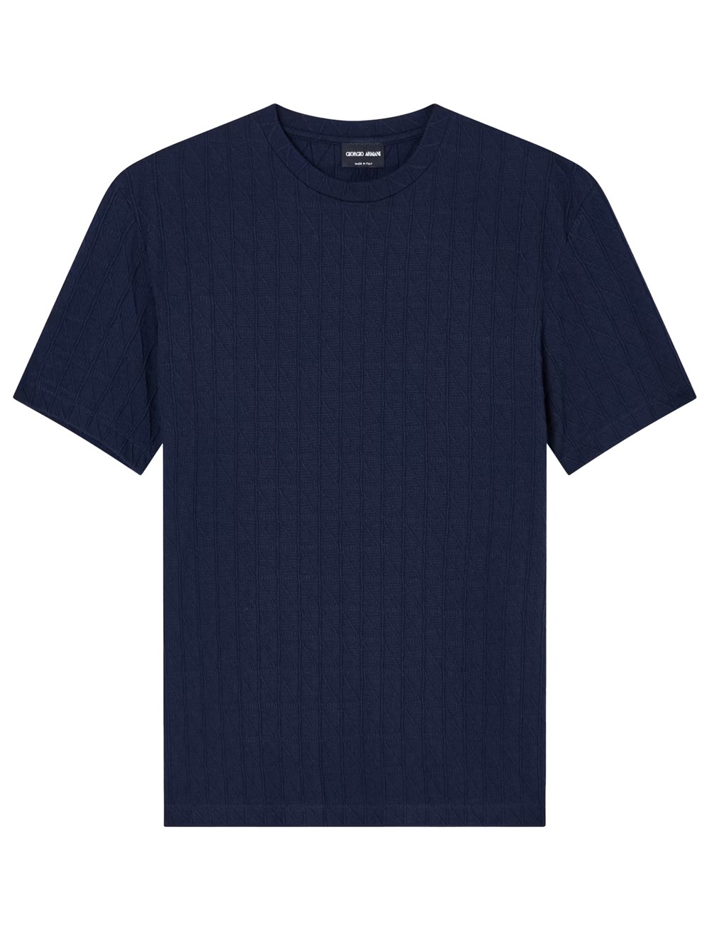 Giorgio Armani Asv Stretch Viscose And Cashmere Blend Crew Neck T-shirt