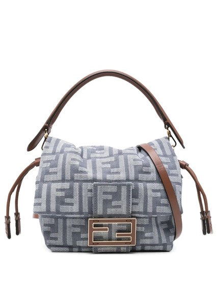 ＊FENDI＊ウォレットオンチェーンバゲット デニム風FFジャガード FENDI＊ウォレットオンチェーンバゲット デニム風FFジャガード