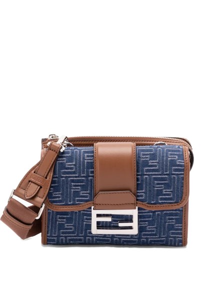 ＊FENDI＊ウォレットオンチェーンバゲット デニム風FFジャガード Fendi デニム効果ffジャガードウォレットonチェーンバゲット