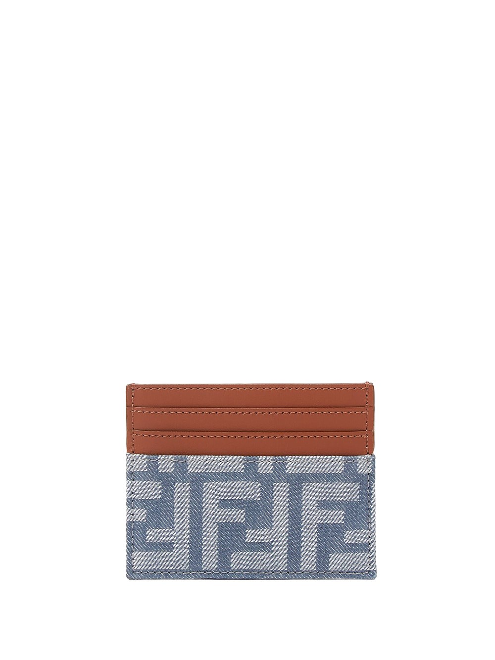 【Fendi】Baguette FF jacquard card holder - Blue Baguette Card Case Fabric Blue | Fendi