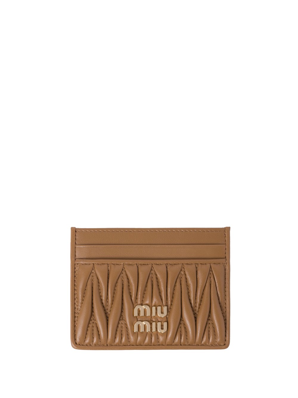 Miu Miu Quilted Nappa Leather Card Holder