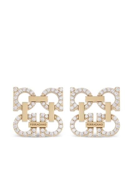 送料関税込【FERRAGAMO】FOUR GANCINI CLIP ON EARRINGS Four Gancini clip on earrings - Women | Ferragamo