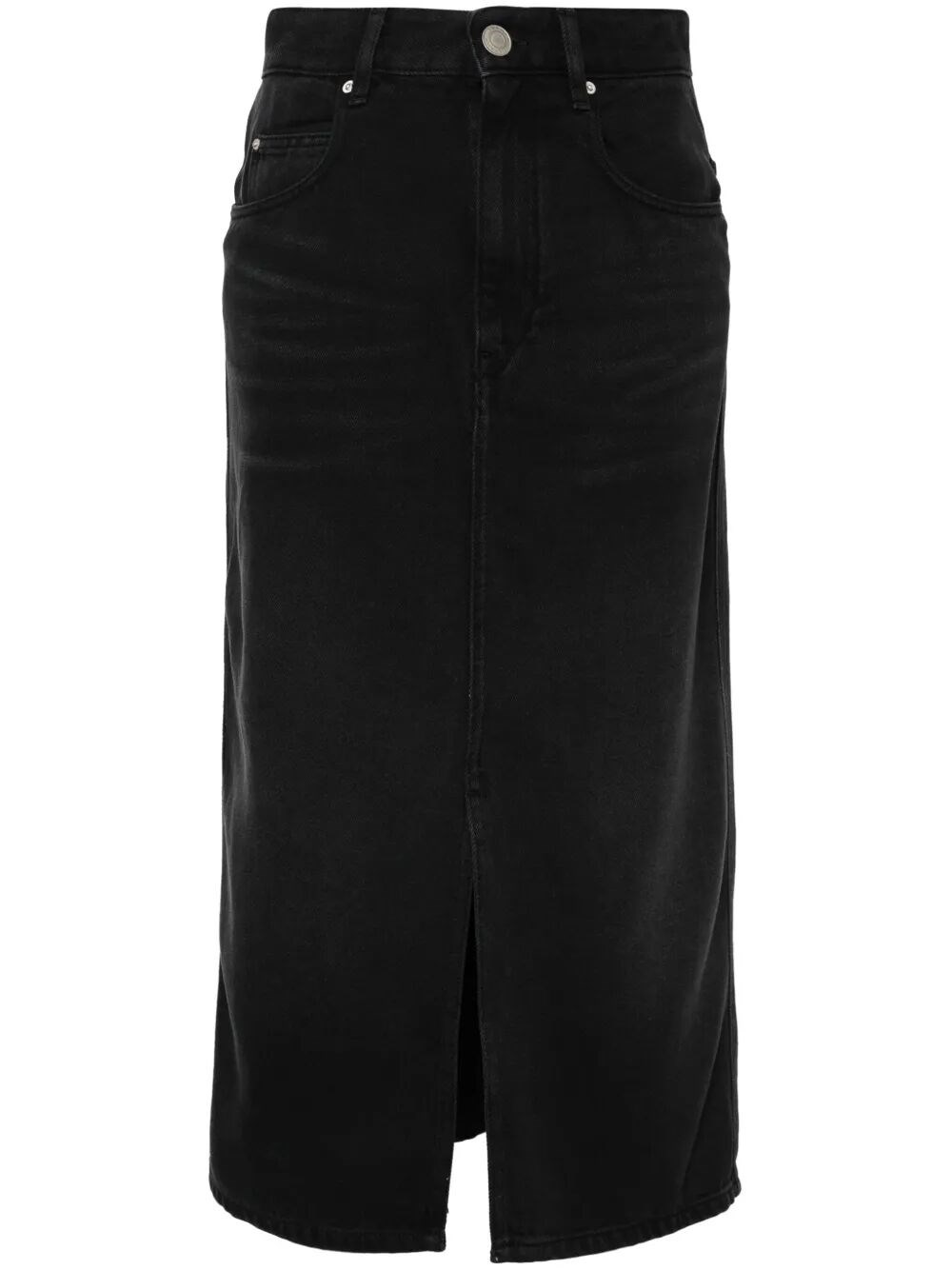 Isabel Marant Tilauria Fine Denim Midi Skirt Clothing