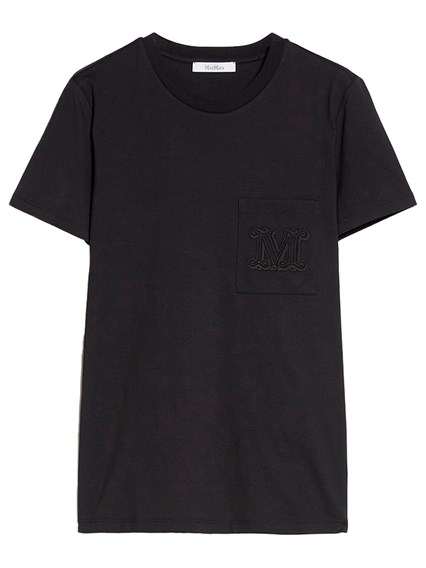 Tシャツ・カットソー Max Mara Cotton T-Shirt With M Monogram Print Max Mara Park Cotton Jersey Monogram T-Shirt in White