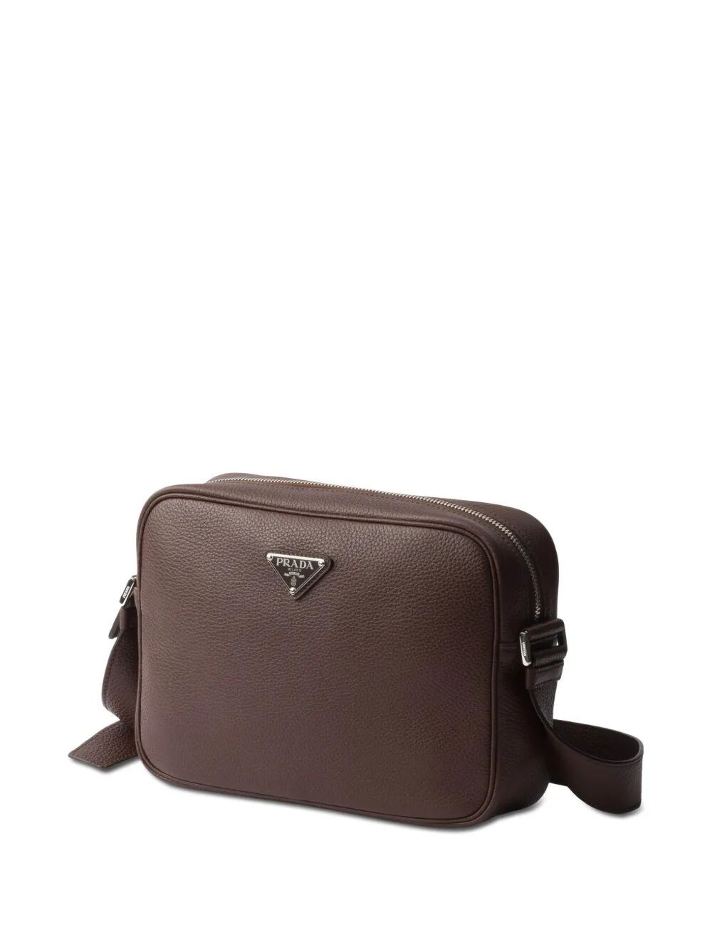 GRAINED LEATHER SHOULDER BAG