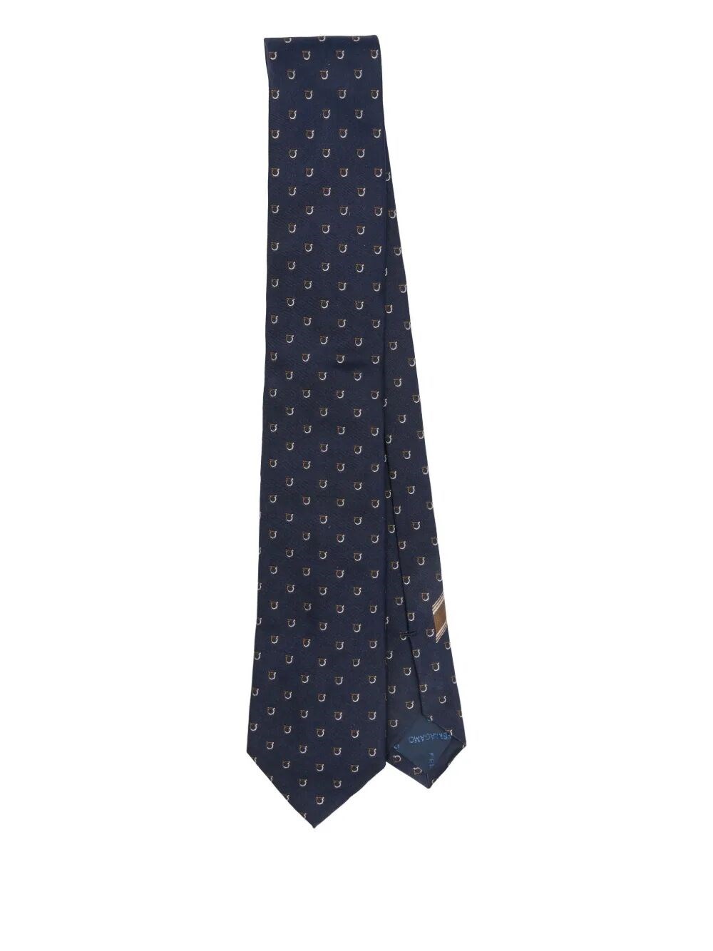 Ferragamo Gancini-pattern Silk Tie