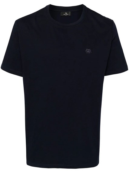 Etro Pegaso-embroidered cotton t-shirt available on Monti