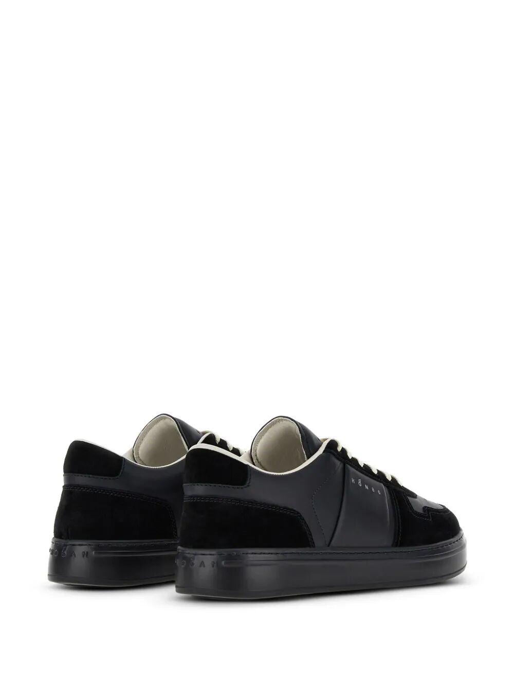 H-TV SMOOTH AND SUEDE LEATHER SNEAKERS