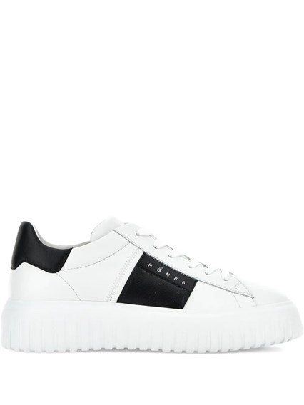 スニーカー HOGAN Ivory Nappa Leather H-Stripes Sneakers スニーカー HOGAN Ivory Nappa Leather H-Stripes Sneakers